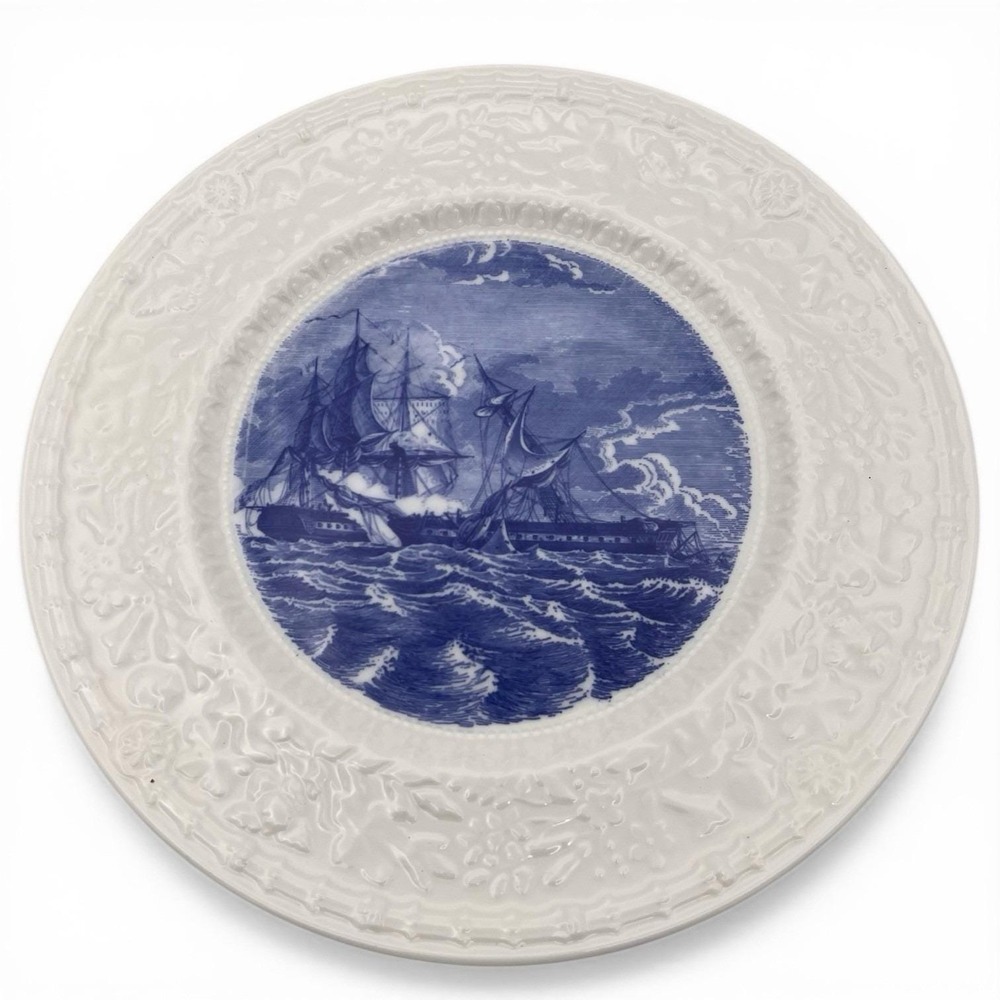 Shenango Pottery #5 Naval Series The Constitution and Guerriere